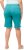 Ulla Popken Frayed Hemline Elastic Waistband Bermuda Shorts Bright Turquoise - Jeans & Bukser i Store Størrelser – Plus Size - Jeans og bukser, EU 42-70