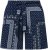 Ulla Popken Paisley Pull On Shorts Blue - Jeans & Bukser i Store Størrelser – Plus Size - Jeans og bukser, EU 42-70