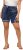Ulla Popken Paisley Pull On Shorts Blue - Jeans & Bukser i Store Størrelser – Plus Size - Jeans og bukser, EU 42-70