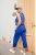 Ulla Popken Cropped Ruby Fit Pants Blue - Jeans & Bukser i Store Størrelser – Plus Size - 