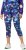 Ulla Popken Neon Bubble Quick Dry Leggings Blue - Jeans & Bukser i Store Størrelser – Plus Size - Jeans og bukser, EU 42-70