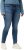 Ulla Popken Textured Stripe Sarah Slim Fit Jeans Blue - Jeans & Bukser i Store Størrelser – Plus Size - Jeans og bukser, EU 42-70