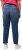 Ulla Popken Rhinestone Detail Stretch Fit Skinny Jeans Blue Denim - Jeans & Bukser i Store Størrelser – Plus Size - 