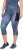 Ulla Popken Quick Dry Cropped Geometric Print Leggings Grey - Jeans & Bukser i Store Størrelser – Plus Size - Jeans og bukser, EU 42-70