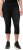 Ulla Popken Sienna Stretch Denim Capris Black - Jeans & Bukser i Store Størrelser – Plus Size - Jeans og bukser, EU 42-70