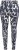 Ulla Popken Quick Drying Abstract Print Leggings Black - Jeans & Bukser i Store Størrelser – Plus Size - Jeans og bukser, EU 42-70