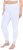 Ulla Popken Lace Trim Leggings White - Jeans & Bukser i Store Størrelser – Plus Size - Jeans og bukser, EU 42-70