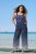 Ulla Popken Dot Gradient Wide Leg Elastic Waist Palazzo Pants Grey - Jeans & Bukser i Store Størrelser – Plus Size - Jeans og bukser, EU 42-70