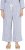 Ulla Popken Coastal Stripe Linen Blend Elastic Waist Culottes Blue - Jeans & Bukser i Store Størrelser – Plus Size - Jeans og bukser, EU 42-70