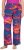 Ulla Popken Abstract Sunset Elastic Waist Palazzo Pants Orange - Jeans & Bukser i Store Størrelser – Plus Size - Jeans og bukser, EU 42-70