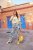Ulla Popken Italy Print Elastic Waist Pants White - Jeans & Bukser i Store Størrelser – Plus Size - Jeans og bukser, EU 42-70
