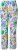 Ulla Popken Italy Print Elastic Waist Pants White - Jeans & Bukser i Store Størrelser – Plus Size - Jeans og bukser, EU 42-70