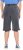 Ulla Popken Indigo Dyed Elastic Waist Jersey Shorts Black - Jeans & Bukser i Store Størrelser – Plus Size - Jeans og bukser, EU 42-70