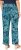 Ulla Popken Tropical Leaf Print Elastic Waist Pants Blue - Jeans & Bukser i Store Størrelser – Plus Size - 