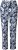 Ulla Popken Feather Print Elastic Waist Pants Blue - Jeans & Bukser i Store Størrelser – Plus Size - Jeans og bukser, EU 42-70