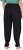 Ulla Popken Quick Drying Split Leg Elastic Waist Joggers Black - Jeans & Bukser i Store Størrelser – Plus Size - Jeans og bukser, EU 42-70