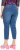 Ulla Popken Cropped Denim Look Stretch Fit Leggings Light Blue Denim - Jeans & Bukser i Store Størrelser – Plus Size - 