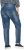 Ulla Popken Decorative Seam Stretch Fit Boyfriend Jeans Blue - Jeans & Bukser i Store Størrelser – Plus Size - Jeans og bukser, EU 42-70