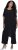 Ulla Popken Layered Chiffon Wrap Jumpsuit Grey - Jeans & Bukser i Store Størrelser – Plus Size - Jeans og bukser, EU 42-70