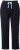 Ulla Popken Side Stripe Elastic Waist Joggers Black - Jeans & Bukser i Store Størrelser – Plus Size - Jeans og bukser, EU 42-70