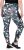 Ulla Popken Quick Drying Botanical Print Sport Leggings Black - Jeans & Bukser i Store Størrelser – Plus Size - Jeans og bukser, EU 42-70