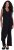 Ulla Popken Draped Sleeveless Glitter Jumpsuit Navy - Jeans & Bukser i Store Størrelser – Plus Size - Jeans og bukser, EU 42-70