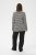 Kaffe Curve Miana Long Sleeve Polo Chalk with Black Stripe - Pikéskjorter - 