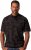 JP1880 Pique with All-over Print Polo Shirt TALL Black - TALL piqueskjorter - TALL poloskjorter med ekstra lengde