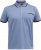 D555 Talbot Pique with Jacquard Collar Polo Shirt Blue - Polo- & piqueskjorter - Poloskjorte i store størrelser - 2XL-8XL