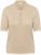 Kaffe Curve Lizzy Contrast Knitted Polo Feather Grey Melange - Pikéskjorter - 