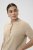 Kaffe Curve Lizzy Contrast Knitted Polo Feather Grey Melange - Pikéskjorter - 