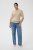 Kaffe Curve Lizzy Contrast Knitted Polo Feather Grey Melange - Pikéskjorter - 
