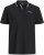 Jack & Jones Blaze Short Sleeve Polo Black - Polo- & piqueskjorter - Poloskjorte i store størrelser - 2XL-8XL