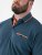 D555 Harvey Pique with Jacquard Collar & Cuffs Polo Teal - Polo- & piqueskjorter - Poloskjorte i store størrelser - 2XL-8XL