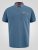 D555 Harvey Pique with Jacquard Collar & Cuffs Polo Teal - Polo- & piqueskjorter - Poloskjorte i store størrelser - 2XL-8XL