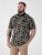 D555 Palmer Leaf Printed Jacquard Collar & Cuff Chest Pocket Polo Black - Polo- & piqueskjorter - Poloskjorte i store størrelser - 2XL-8XL