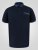 D555 Barret Interlock Jacquard Collar & Cuffs Polo Navy - Polo- & piqueskjorter - Poloskjorte i store størrelser - 2XL-8XL