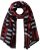 Ulla Popken Be Happy Statement Print Scarf Navy - Tilbehør - 