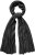 Ulla Popken Virgin Wool Cashmere Mix Scarf Black - Tilbehør - 