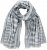 Ulla Popken Striped Statement Scarf Grey - Tilbehør - 
