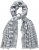 Ulla Popken Striped Statement Scarf Grey - Tilbehør - 
