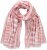 Ulla Popken Striped Statement Scarf Neon Red - Tilbehør - 