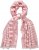 Ulla Popken Striped Statement Scarf Neon Red - Tilbehør - 