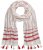 Ulla Popken Dot Print Tassel Accent Scarf Red - Tilbehør - 