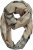 Ulla Popken Plaid Infinity Scarf Brown - Tilbehør - 