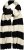 Ulla Popken Ribbed Striped Scarf Snow White - Tilbehør - 