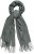 Ulla Popken Fringed Scarf Graphite Grey - Tilbehør - 