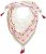 Ulla Popken Tassel Embroidery Scarf Snow White - Tilbehør - 
