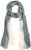 Ulla Popken Two Tone Scarf Grey - Tilbehør - 