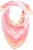 Ulla Popken Square Tie Dye Scarf Light Pink - Tilbehør - 